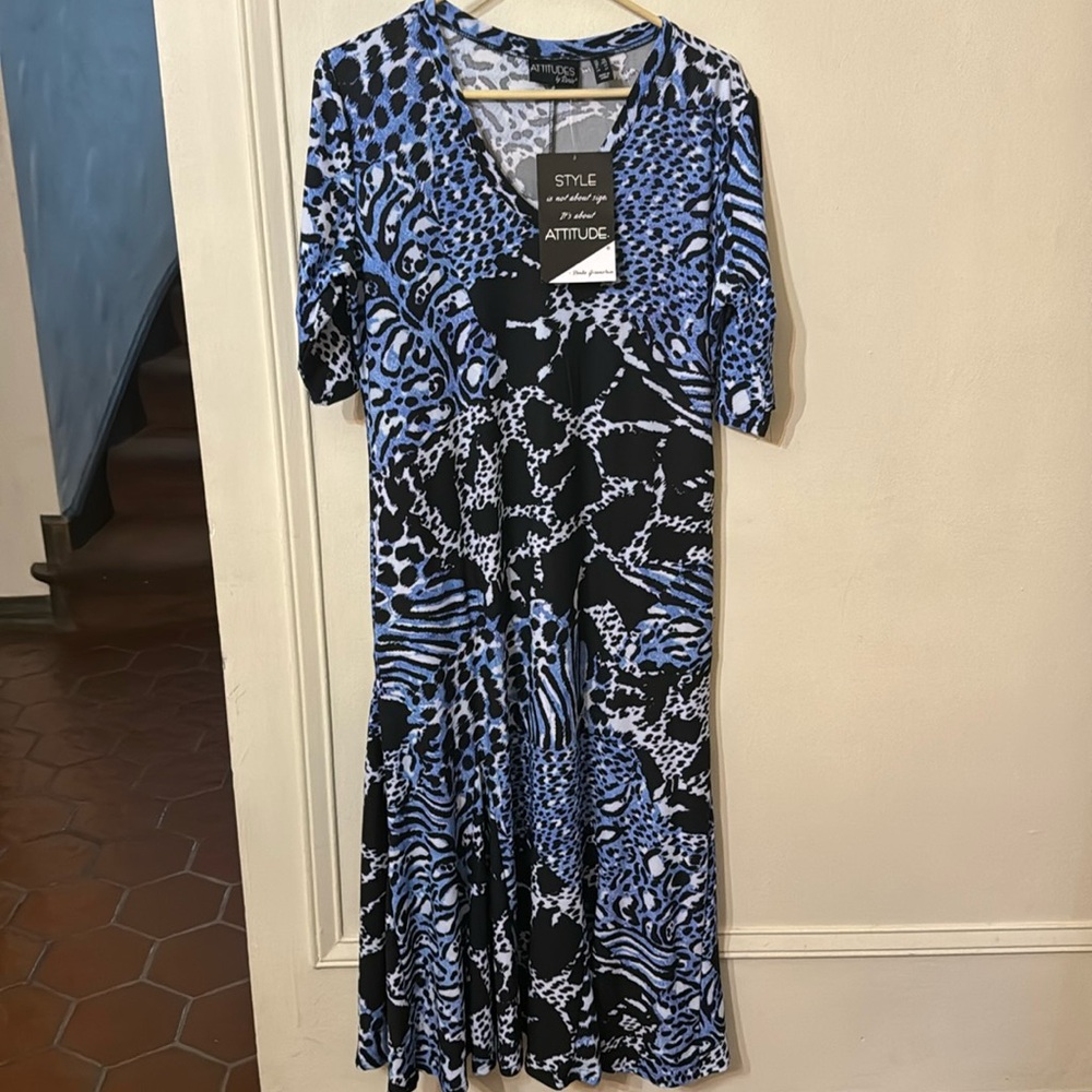 Attitudes by Renee medium petite maxi dress new tags